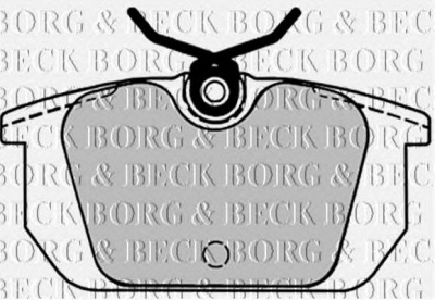 BORG & BECK bbp1534 -  Комплект тормозных колодок, дисковый тормоз